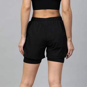 Short d'été décontracté femme taille haute | Short respirant taille élastique pour femme avec poches pour la plage, l'entraînement - Product Image 4
