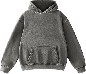 Sudaderas Casuales de Invierno para Hombre, Color Sólido, 100% Algodón, Impermeables, con Bolsillo de Forro Polar, Corte Regular - Product Image 1