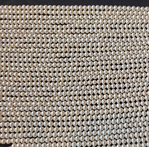 Cuentas de perlas de agua dulce doradas naturales cultivadas en la India, hebras sueltas sin tratar, efectos ópticos óptimos para la fabricación de joyas blancas - Product Image 4