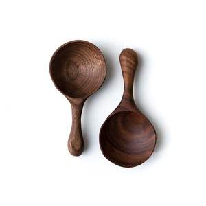 Cuchara de Cocina de Madera de Acacia Natural, Juego de Utensilios de Cocina Antiadherentes, Cuchara de Madera de Color Marrón para Cocinar, Cubertería - Product Image 5