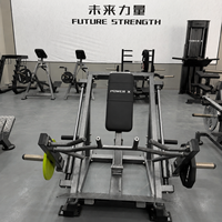 Máquina de remo con carga de placas comercial para entrenamiento de espalda, equipo de gimnasio para entrenamiento de fuerza