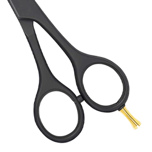 Ciseaux de coiffure professionnels droits en acier inoxydable Ciseaux de coiffeur noirs Ciseaux de coiffeur Bord tranchant - Product Image 3