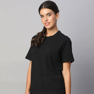 Camiseta de Mujer de la Mejor Calidad, Color Sólido, Ligera, Hecha de 100% Algodón Puro para Comodidad Durante Todo el Día - Product Image 1