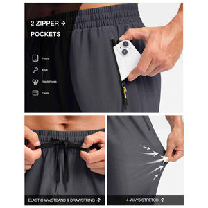 Pantalon de haute qualité avec impression personnalisée du logo pour hommes Dessin en tricot Jogger à taille élastique avec poche Jogger en polaire Pantalon de survêtement pour hommes - Product Image 5