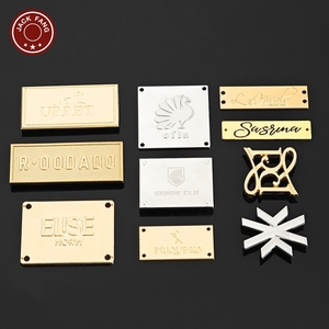 Bag <b>Gold</b> metal tag Abaya Scarf Shoes Custom Brand logo Metal Label Personalised custom metal logo for handbags <b>Clothes</b> - Product Image 2