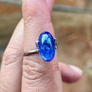 Anillo de Tanzanita Natural para Hombre, Plata de Ley 925, Estilo Clásico, Piedra Preciosa Fina, Certificado por Terceros - Product Image 5
