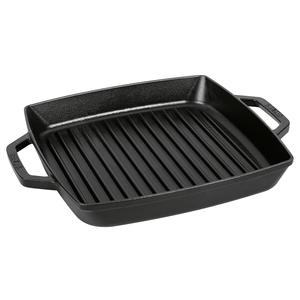 Sartén de Hierro Fundido STAUB con 2 Asas, 28x28cm, Negra, para Asar y Cocinar - Product Image 2