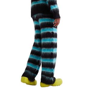 Pantalones de chándal Mohair de hilo de punto Unisex amarillo Mohair Baggy Jogger pantalones de chándal Casual Mohair pantalones para hombres - Product Image 3