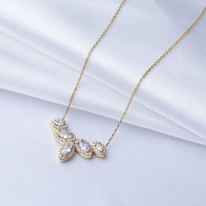 Marquise CZ Pierre Collier Turc À La Main 925 Bijoux En Argent Sterling Femmes À La Mode - Product Image 4