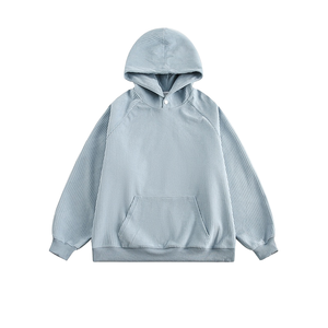 Sweat à capuche rétro automne imprimé basique couleur pure lâche Couple veste à capuche 100% coton - Product Image 2