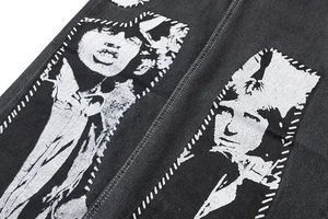 กางเกงยีนส์ทรงหลวมสำหรับผู้หญิงกางเกงยีนส์ขาสั้นโอเวอร์ไซส์ขายาว - Product Image 2