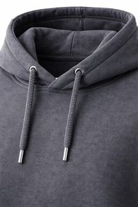 Sudadera con Capucha Personalizada en Color Gris Carbón |   Sudadera con Capucha de Felpa de Algodón y Poliéster |   Sudadera con Capucha Unisex OEM ODM - Product Image 4