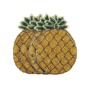 Pineapple Beaded <b>Placemat</b> Sea Life for Kitchen Table Dinning Table Mats Embroidered Wedding Party <b>Christmas</b> Holiday Table Decor - Product Image 1