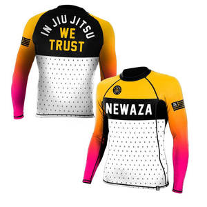 Rashguard personnalisé respirant à manches courtes pour hommes, en polyester, pour l'entraînement MMA et Jiu Jitsu - Product Image 2