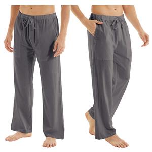 <b>Men's</b> Casual Polyester/Cotton <b>Yoga</b> <b>Pants</b> Breathable Regular Sweatpants Beach Lounge Fitness <b>Pants</b> Plus Size High Elastic Waist - Product Image 6