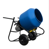Entretien résistant de rendement élevé de tambour de PVC de moteur électrique bon marché résistant de la capacité 0.75HP de la machine 180L de mélangeur de ciment bas
