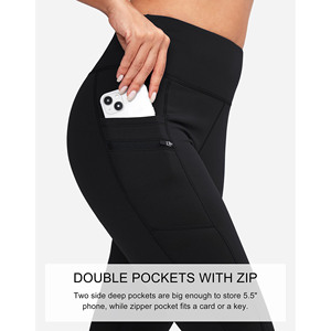 Pantalon femme taille haute Gym Fitness pantalon respirant vêtements de sport Scrunch bout à bout cationique sans couture taille élastique solide Yoga Spandex - Product Image 4