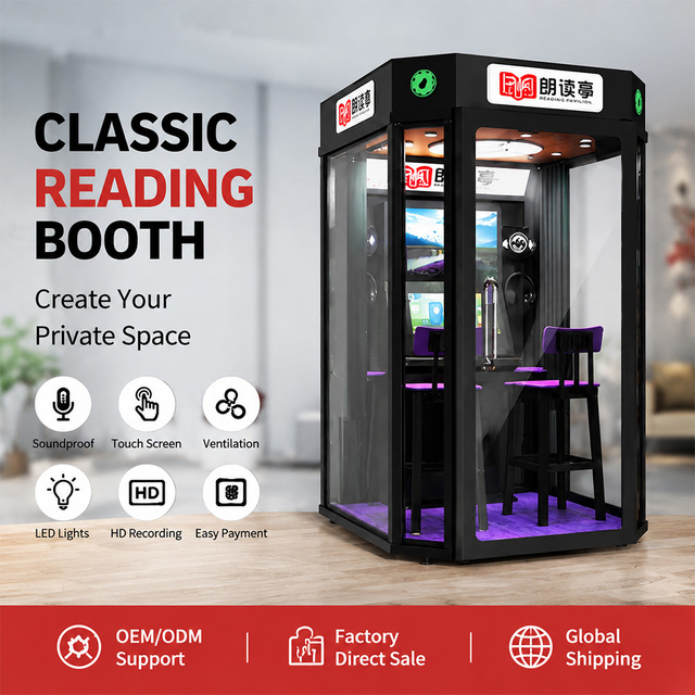 Commercial Smart Karaoke Booth Coin Operated KTV Cabin Interactive Screen Music Player Business Solution Singing Machine