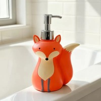 Distributeur de savon en résine personnalisé pour les fêtes, flacon pompe à lotion motif dessin animé (citrouille, fantôme, Père Noël, animal), décoration pour salle de bain et cuisine