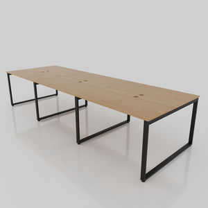 BFCBCN07 - Pieds de table en fer de style industriel, dimensions 25x50, pour tables de café, de salle à manger, de gymnase et d'hôpitaux - Product Image 3