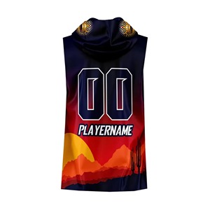 Personnalisé 100% Polyester Sublimé Réversible 7v7 Drapeau Football Uniforme Compression À Capuche Maillot Sans Manches pour Unisexe - Product Image 2