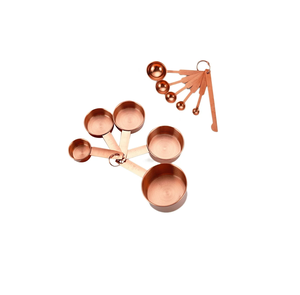 Brass <b>Measuring</b> <b>Spoon</b> Cups Food Grade Stainless Steel Copper Color Polished Tea Spices <b>Measuring</b> <b>Spoon</b> - Product Image 1