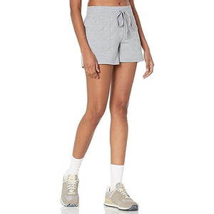 High <b>Waist</b> Women's Cotton Shorts Casual Summer Drawstring Jersey Athletic Shorts with Pockets Wholesale Lounge Yoga Shorts - Product Image 3