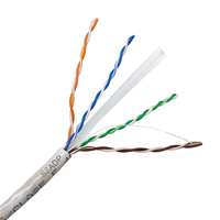 Câble réseau de haute qualité Cat6 UTP 8 cœurs 23/24AWG Conducteur en cuivre/CCA Câble Ethernet intérieur