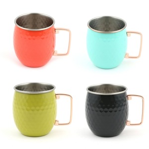 Stainless Steel Colored Moscow Mule MugsTrynow Moscow Mule <b>Copper</b> Mugs pure <b>copper</b> beer <b>cup</b> Hammer Point <b>Copper</b> <b>Cups</b> - Product Image 2