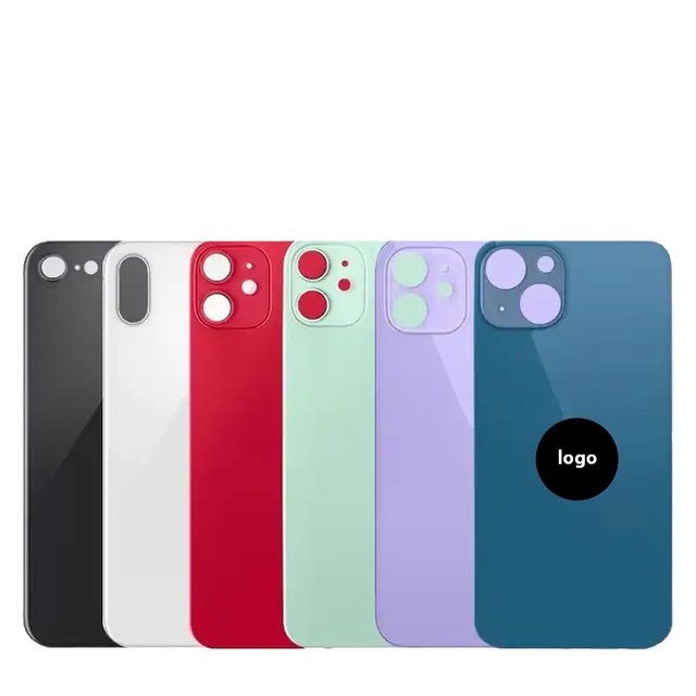 Cheap Big Hole Rear Glass for iPhone 8 8 Plus X XR XS Max SE 11 Pro Max 12 13 Mini 14 15 Plus Repair Back Glass