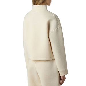 Ensemble de survêtement pour femmes de haute qualité, poids lourd, hiver, manches longues, sweat-shirt en polaire, logo personnalisé, pull à capuche - Product Image 5