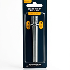 Square Pin FDW Profile 8 X 80 mm Iron Galvanized M12 X 1.25 HOPPE Split <b>Raincoat</b> Fastener - Product Image 3