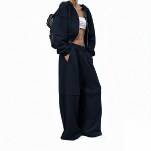 Conjunto de Dos Piezas de Chándal para Mujer, Pantalones Joggers y Sudadera con Capucha, Invierno 2026, Primavera Otoño, Alta Calidad, Talla Grande, Personalizado - Product Image 1