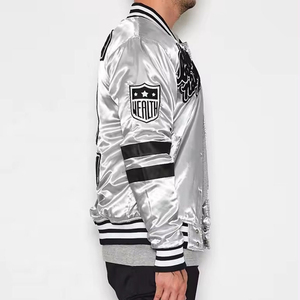 Blouson de baseball bombardier en satin de haute qualité pour hommes Design unique Facile à laver Meilleur prix Veste d'hiver personnalisée - Product Image 4