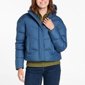 En gros 2024 Manteau D'hiver Respirant Puffy À Capuche Puffer Veste Fermeture Éclair Résistant À L'eau Toile À La Mode Oie Smart Printemps - Product Image 6