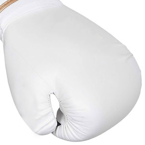 Guantes de boxeo blancos de entrenamiento cómodos de alta calidad de cuero PU personalizados de gran oferta para competiciones - Product Image 6