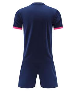 Maillots de football personnalisés en direct d'usine – Tenues d'équipe imprimées, col en V, shorts, séchage rapide, polyester respirant, sublimation - Product Image 2