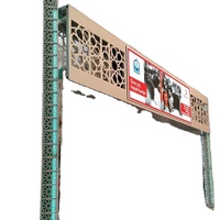 Système de signalisation routière LED en aluminium PARYA pour l'extérieur, avec couleur et taille personnalisées, étanche IP65, certifié ISO pour la sécurité routière
