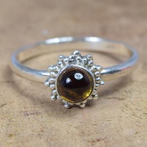 Anillo de piedras preciosas de turmalina de Plata de Ley 925 de tendencia, joyería hecha a mano, anillo de estilo bohemio de plata, joyería para mujer, regalo para niñas - Product Image 2