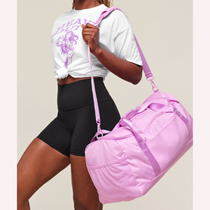 Bolsa de gimnasio de viaje plegable con manga de carrito para mujer - Product Image 5