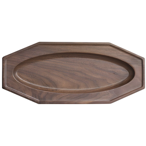 Merveilleux Design Alimentaire Salade et Fruits Plateau de Service en Bois avec Poignées en Métal Fête de Mariage Décoration de Table Plateau de Vaisselle - Product Image 5