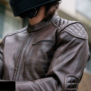 Precio barato Superventas Chaqueta de cuero de la motocicleta Cremallera transpirable Chaquetas de cuero de la motocicleta - Product Image 5