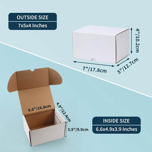 New White Small Shipping Boxes: Cartón Corrugado Mailers-Solución de Embalaje seguro Proveedor Bulkl - Product Image 2