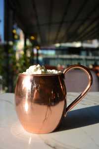Tasse à bière en cuivre pur martelé à la main, meilleure vente d'ustensiles de cuisine en métal chaud, conception de poche - Product Image 6