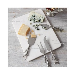 Planche à fromage de forme ovale de taille personnalisée Planche à découper en marbre et bois pour hôtel et restaurant - Product Image 4