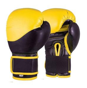 Stock de fábrica profesional Guantes de entrenamiento de cuero PU Tamaños para escenas de MMA y boxeo Guantes de boxeo de artes marciales al por mayor - Product Image 1