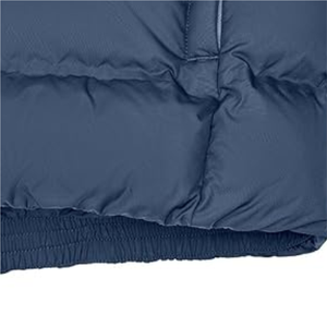 Suministro de fábrica, chaqueta de exterior personalizada para hombre, bombardero corto con acolchado brillante y capucha, logotipo transpirable en la chaqueta de exterior delantera - Product Image 5