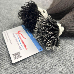 Extensiones de Cabello Humano Vietnamita con Anillas Nano, Cabello Virgen con Cutícula Alineada, Super Doble Trama, Liso Sedoso - Product Image 1