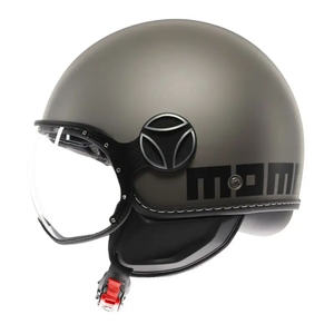 Casco de Motocicleta CASCO JET MOMO DESIGN FGTR EVO, Nuevo, de Fibra de Carbono, con Visera Doble y Cierre Rápido para Motocross - Product Image 3