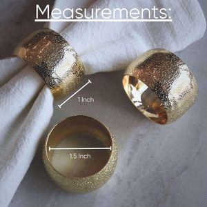 แหวนรองผ้าเช็ดปากโลหะสุดหรู อุปกรณ์ตกแต่งโต๊ะอาหารสุดคลาสสิก - Product Image 6